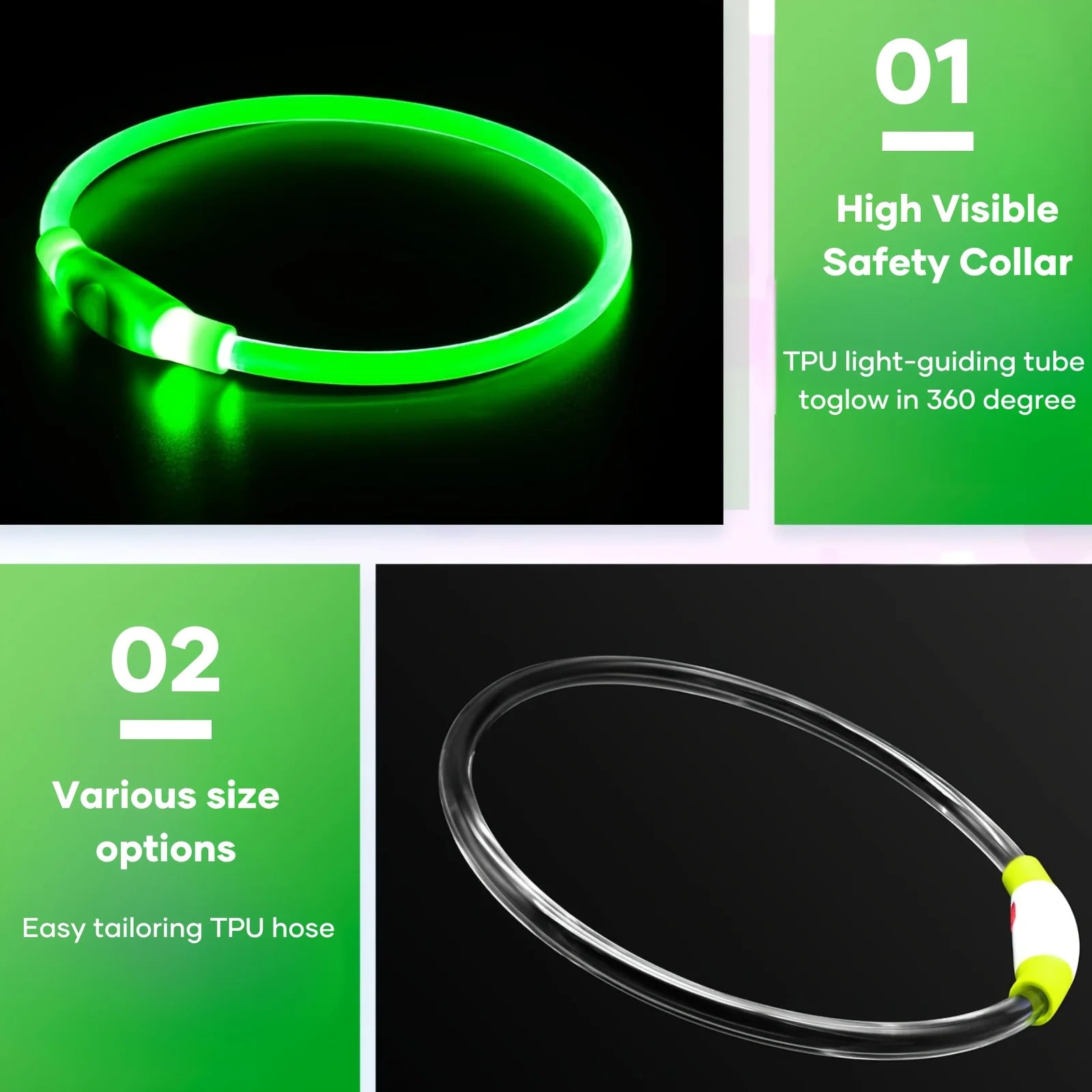 Collier LED Rechargeable pour Chien – PawZix