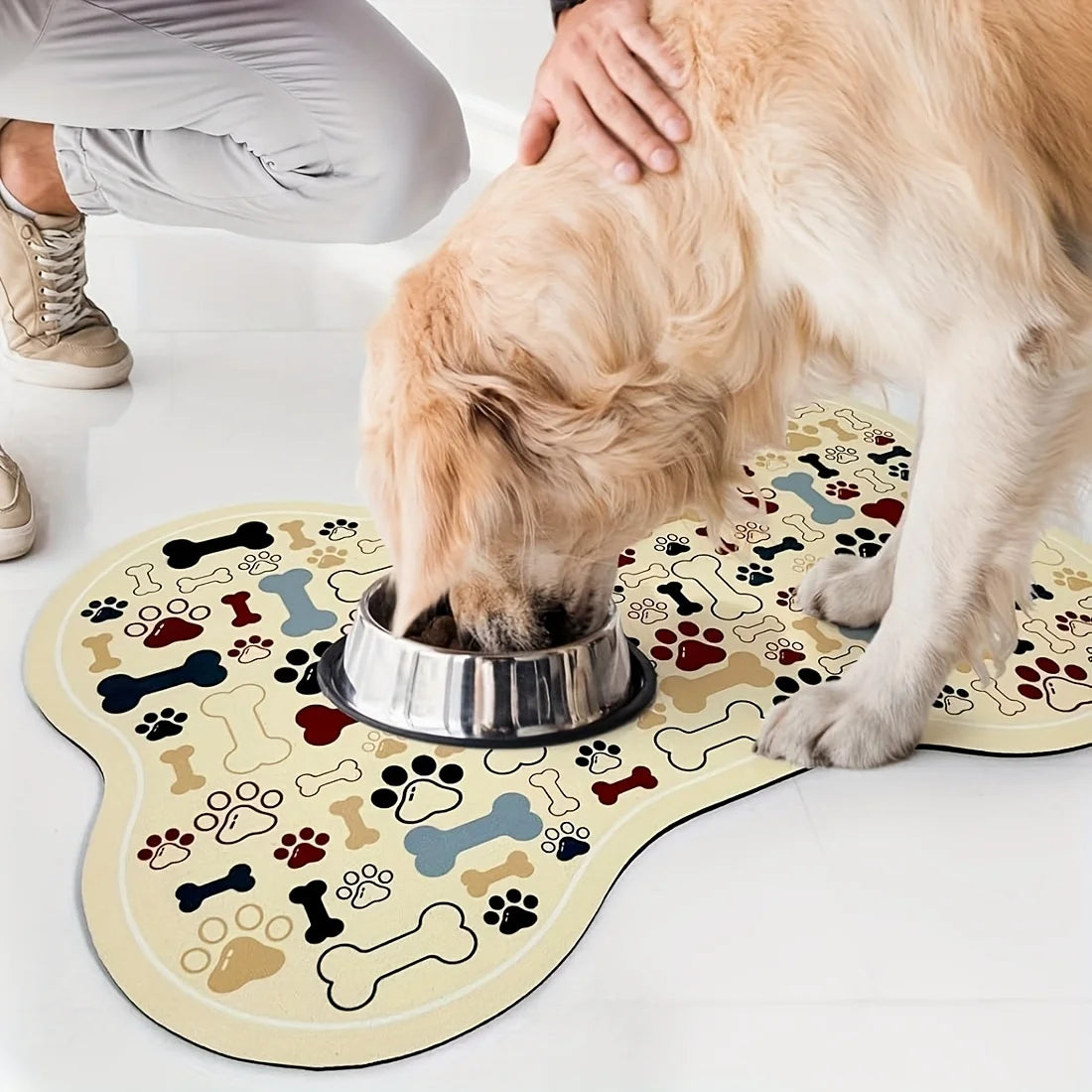 Tapis de Repas Antidérapant à Séchage Rapide pour Chien – PawZix