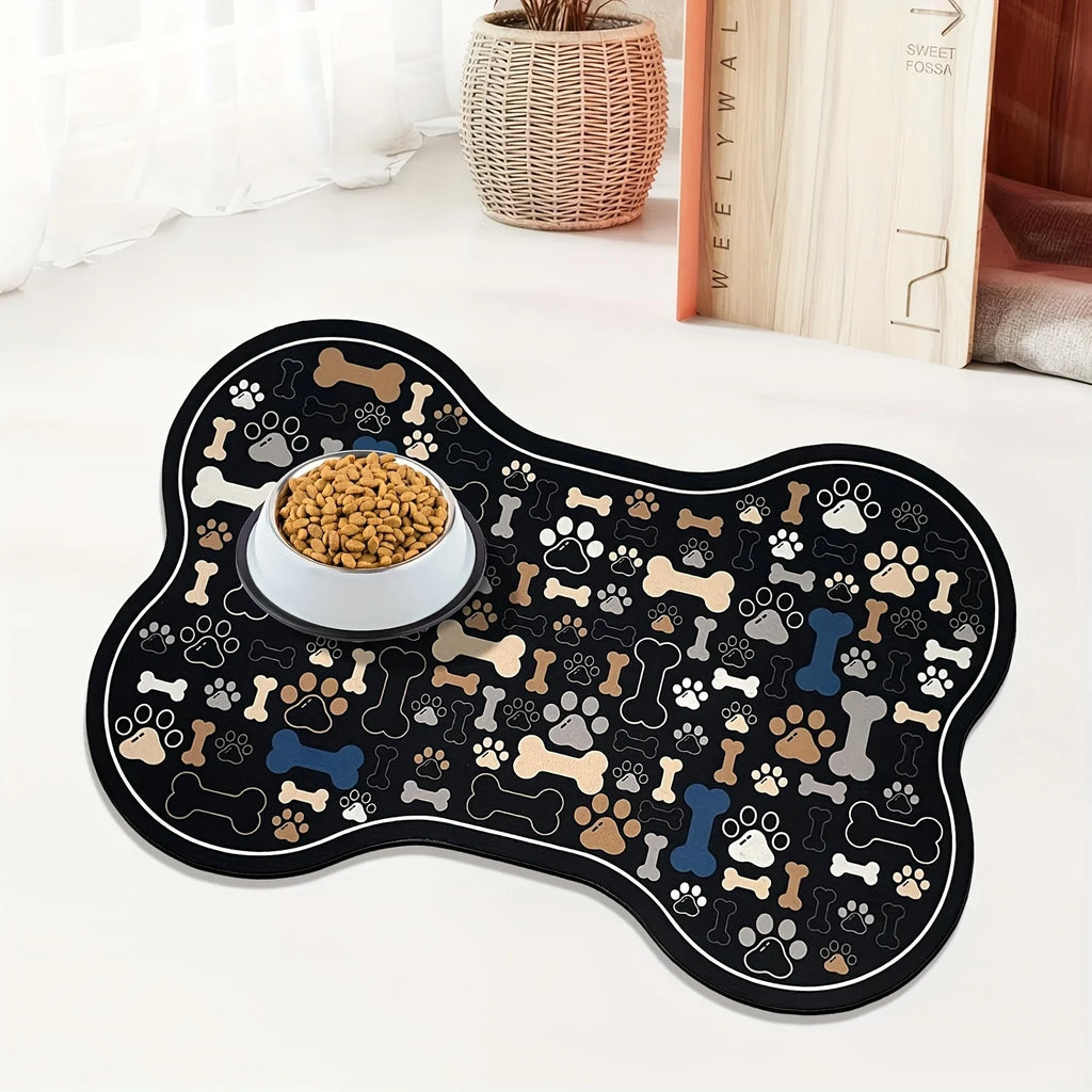 Tapis de Repas Antidérapant à Séchage Rapide pour Chien – PawZix