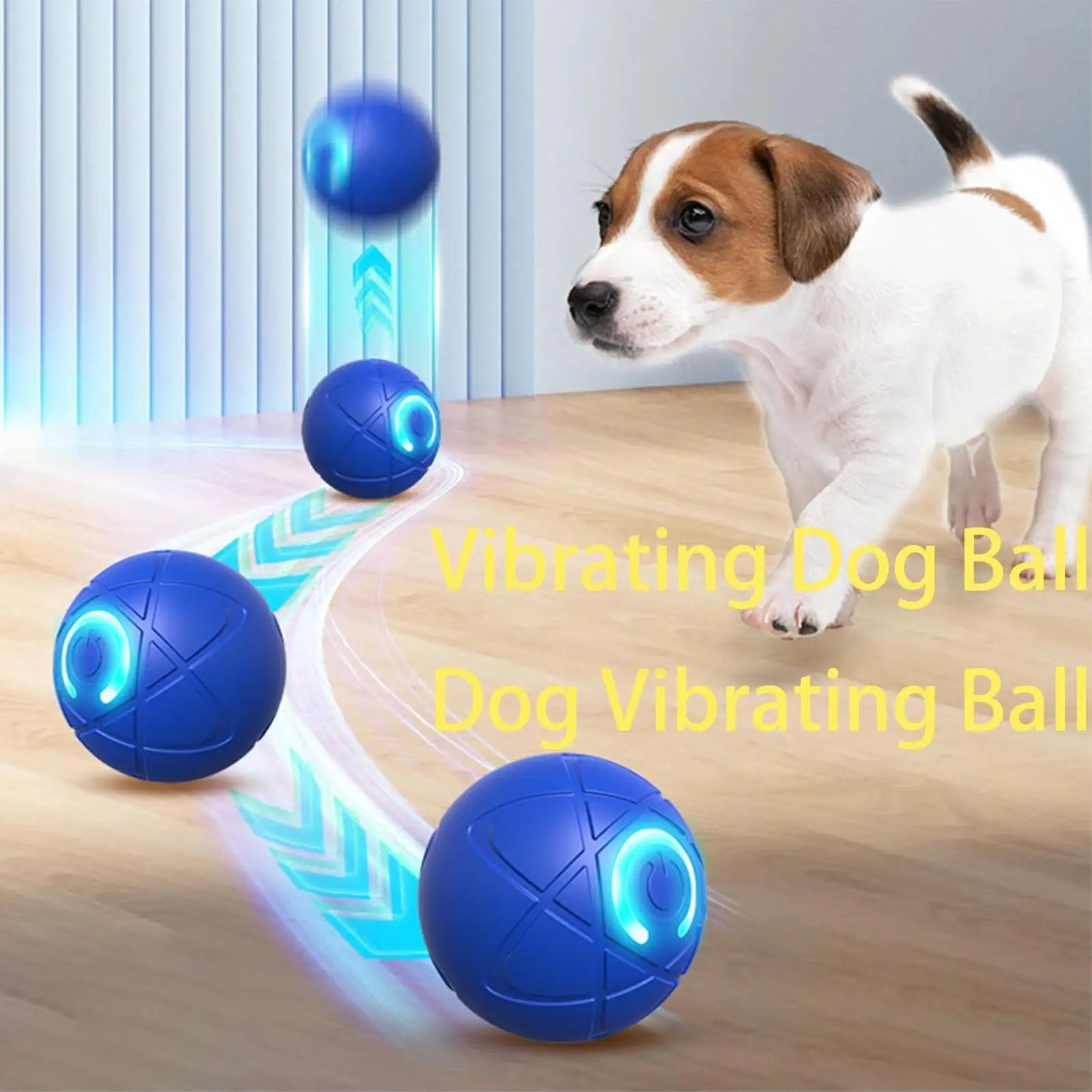 Balle Roulante Interactive LED pour Chien et Chat – PawZix