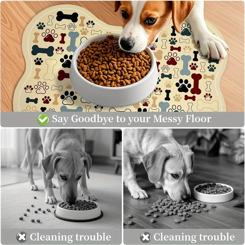 Tapis de Repas Antidérapant à Séchage Rapide pour Chien – PawZix