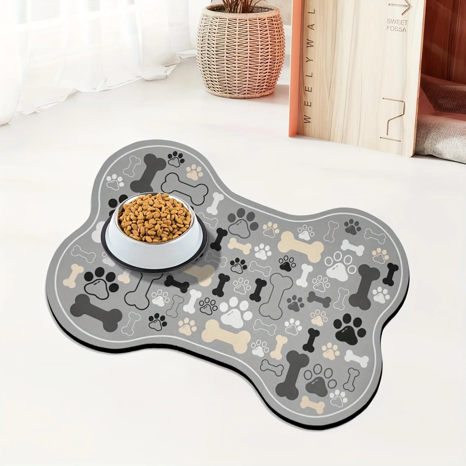 Tapis de Repas Antidérapant à Séchage Rapide pour Chien – PawZix